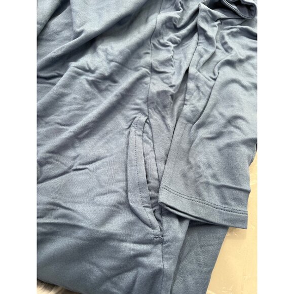 Susan Graver Regular Weekend Jersey Turtleneck Tunic Top Womens XXS Blue NEW - Picture 6 of 7